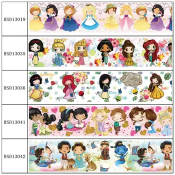 

HSDCraft Free shipping 25MM 38MM 75MM Heat Transfer Printed Grosgrain ribbon for diy hair bow