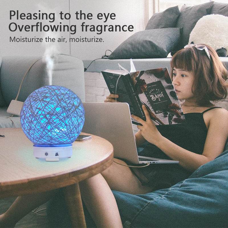 3d led лампа Луна Ночной светильник с диффузор для ароматерапии и увлажнитель Декор для дома и офиса цветная настольная лампа подарок