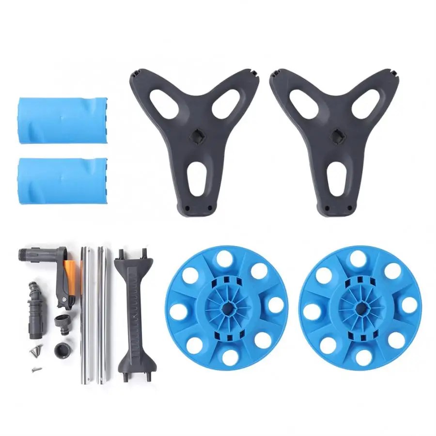 

G1/2in 20M Rolling Water Hose Tube Reel Cart Storage Rack Stand Holder Easy To Store The Hose Use The Watering Trolley