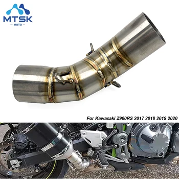 

Motorcycle Exhaust Muffler Modified Connection Middle Tube Link Pipe Slip On For Kawasaki Z900RS 2017 2018 2019 2020