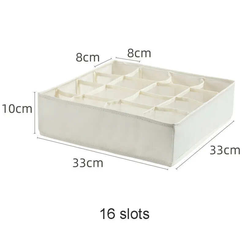 Коробки для хранения, органайзеры для Гольфы с бантами, шорты, бюстгальтер, нижнее белье, разделитель ящика, органайзер для шкафа, Ropa интерьер Organizador коробка - Цвет: 16 slots