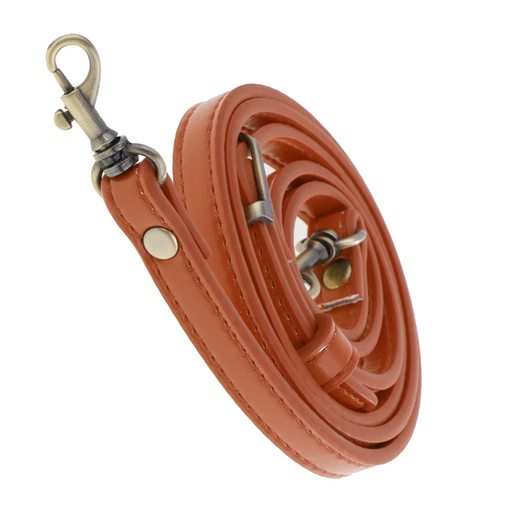 123cm Quality Leather Shoulder Bag Strap Fashion Accessories DIY Cross Body Adjustable Belt Bag New Brown Bag Strap Replacement