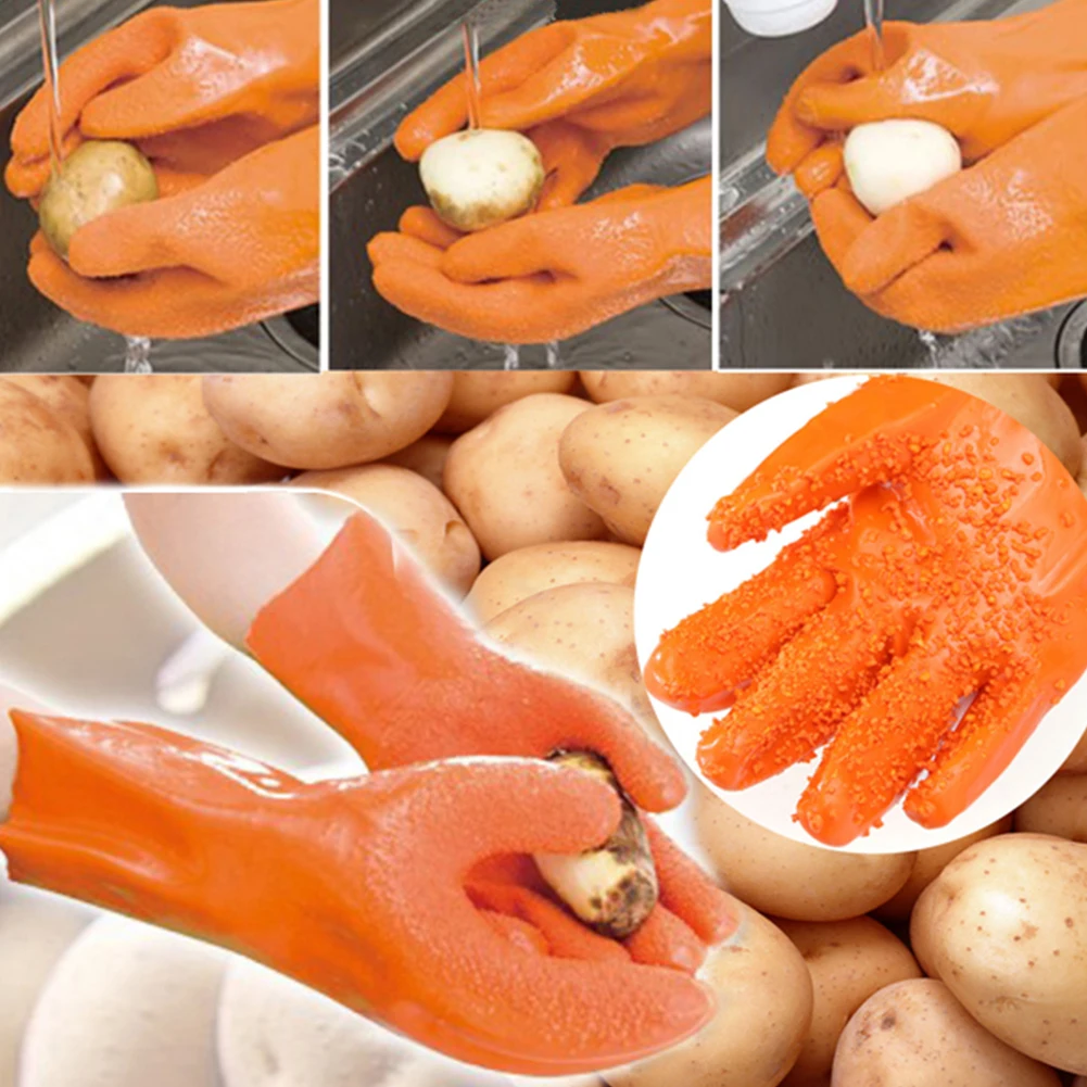 Чистящие перчатки для картофеля домашняя кухня домашние пилинг перчатки для фруктов