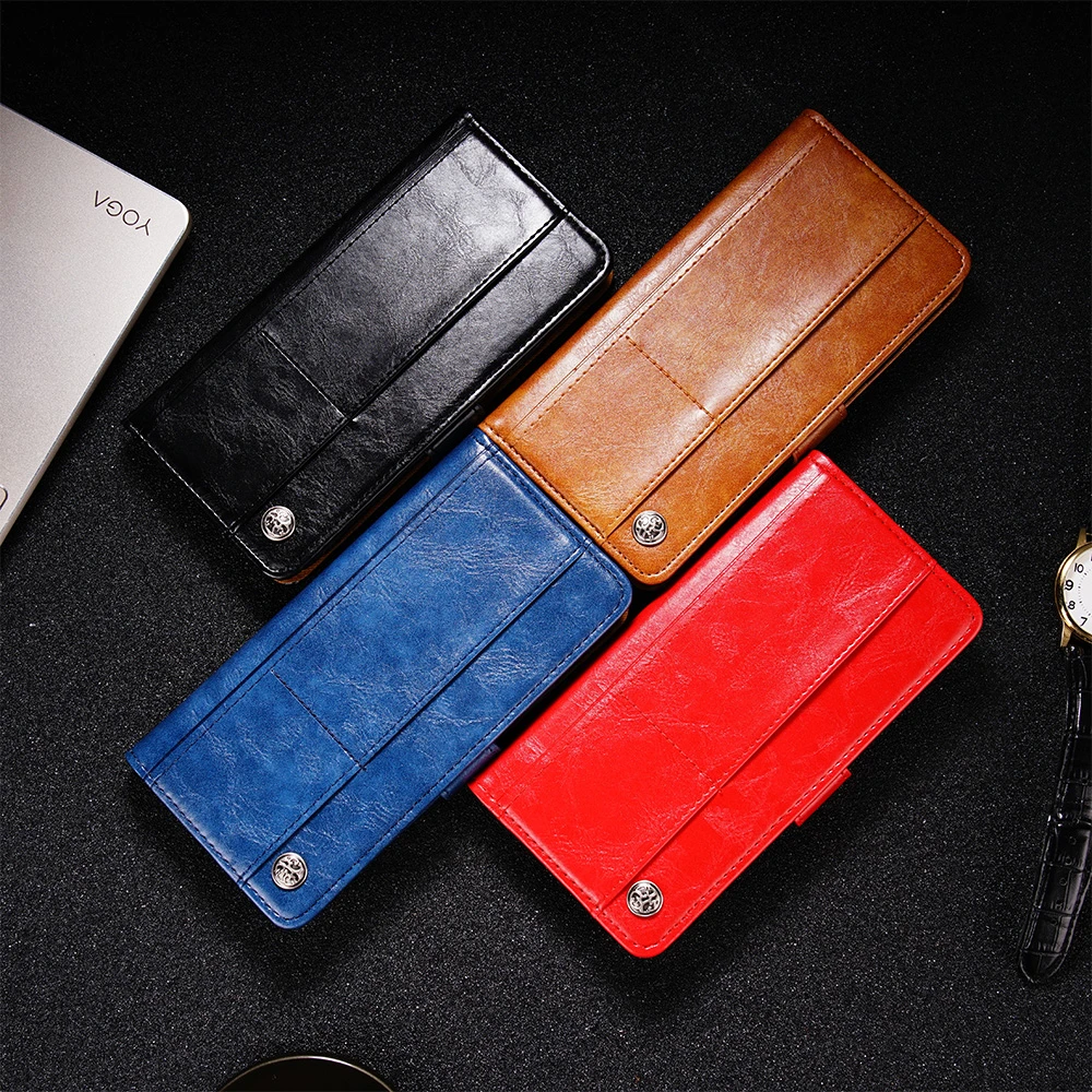 Роскошный кожаный чехол кошелек для Oukitel C12 Pro C15 C13 C16 C17 Mix 2 U22 с отделениями карт и