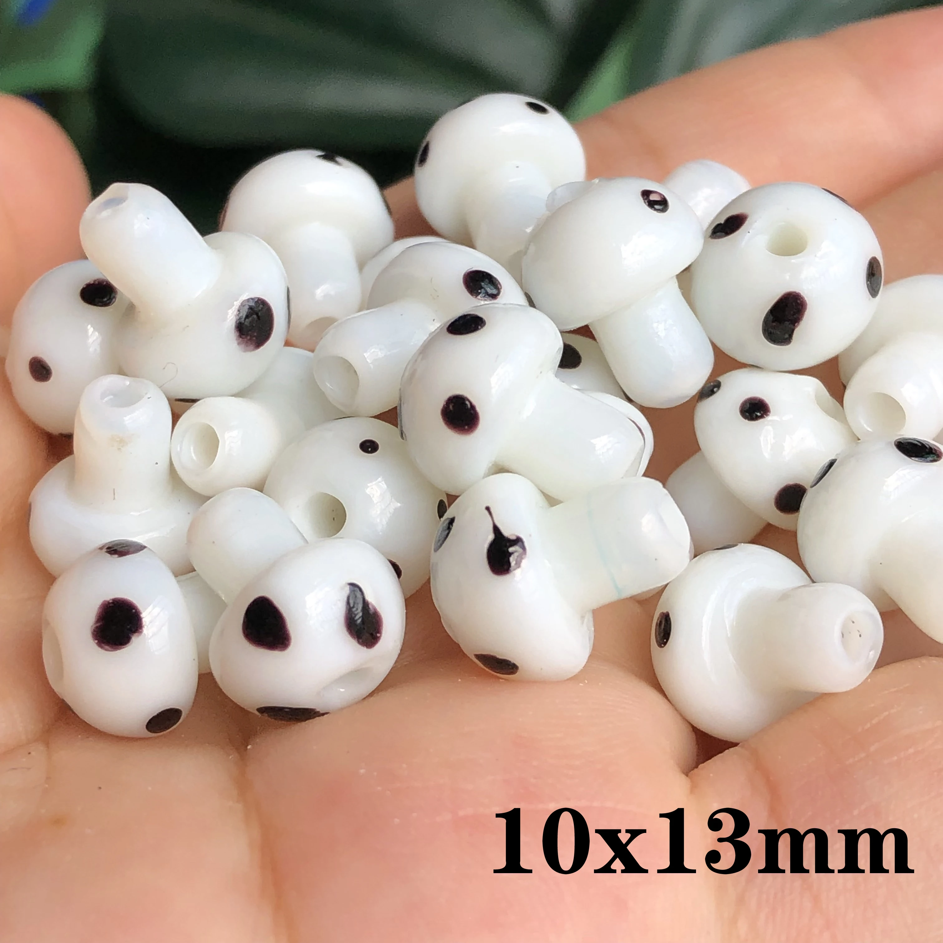 PandaHall - 100 Cuentas De Lampwork De Cristal De Seta Hechos A Mano Con Temática De Alimentos, Espaciador De Vidrio, Cuentas Sueltas Para Pulseras, Joyas, Manualidades, Colores Mezclados Al Azar