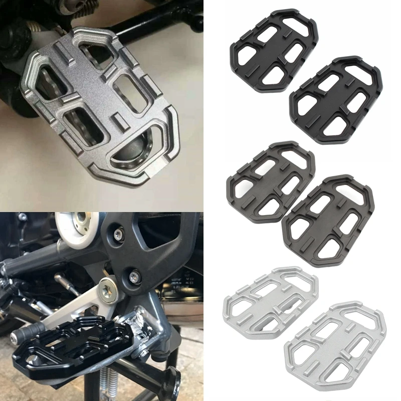 Motorcycle Accessories Motorcycle Footrests Motorcycle Foot Pedals CNC Billet Wide Foot Pegs Pedals Rest for BMW F750GS F850GS G310GS R1200GS S1000XR R Nine T Scrambler R nine T Urban/GS