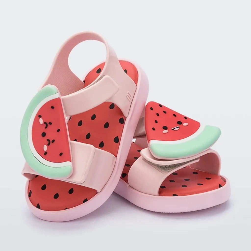 Mini Mlsa 2021 Kids Shoes Melflex Watermelon Straberry Pinapple Avocado Princess Beach Baby Girl Sandals Beach Shoe Mini Mlsa 2021 Kids Shoes Melflex Watermelon Straberry Pinapple Avocado Princess Beach Baby Girl Sandals Beach Shoe
