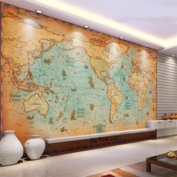 

custom photo wallpaper mural living room bed room antique nautical world map 3d picture sofa TV backdrop wallpaper for wall 3d