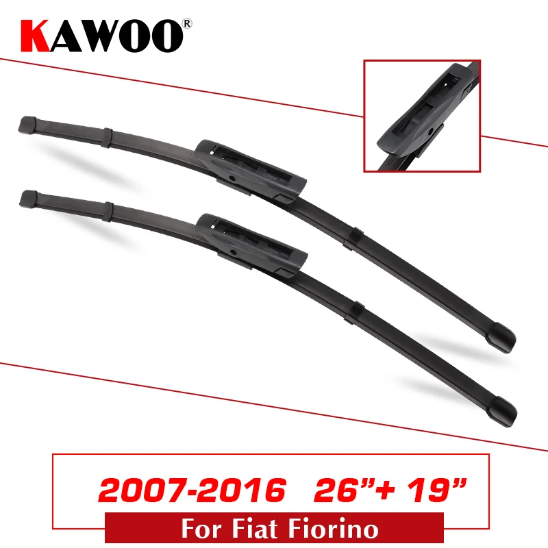 KAWOO для FIAT 2" 19" 2008 2009 2010 2011 2012 2013 подходит штык Arm Авто Резиновые Windcreen Стеклоочистители Лезвия - Цвет: Fiorino 2619
