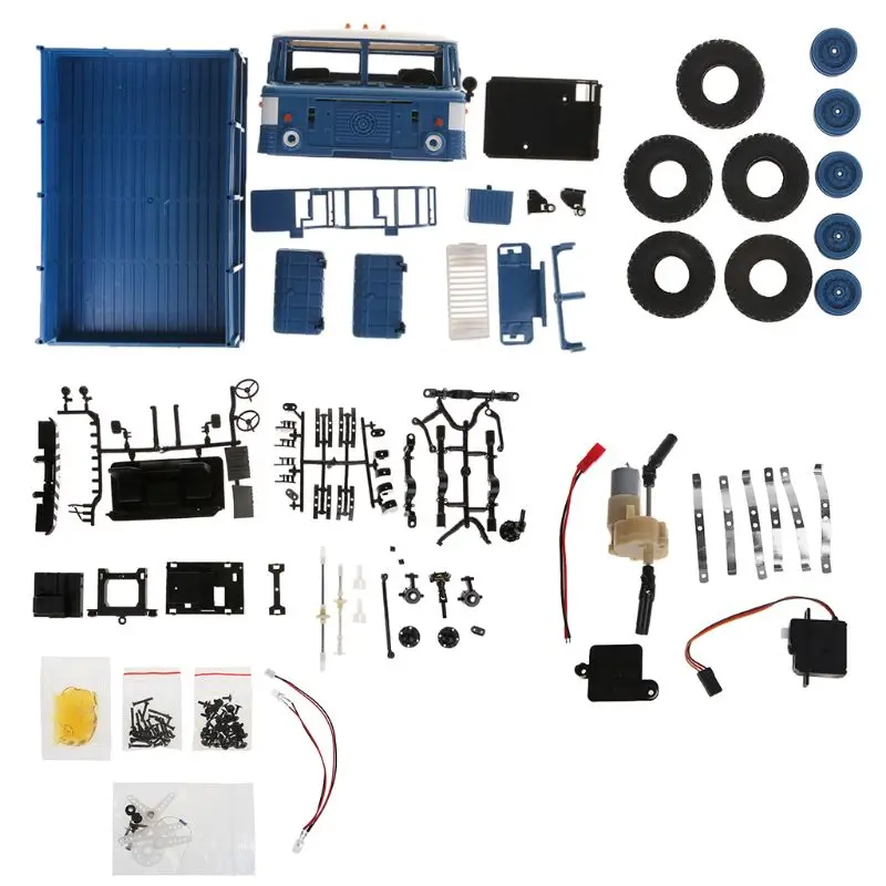 

B - 24 1:16 2.4G Mini Off-Road RC Car Truck DIY Assembly Models