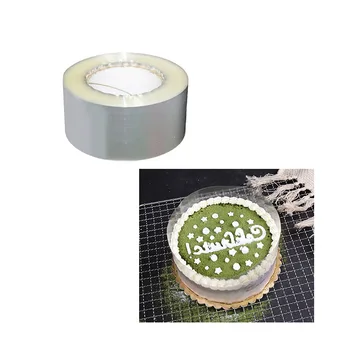 

Cake Collars 3.1 x 1968 IN, PET Material Rolls, Clear Cake Strips, Transparent Cake Rolls, Mousse Cake Acetate Sheets