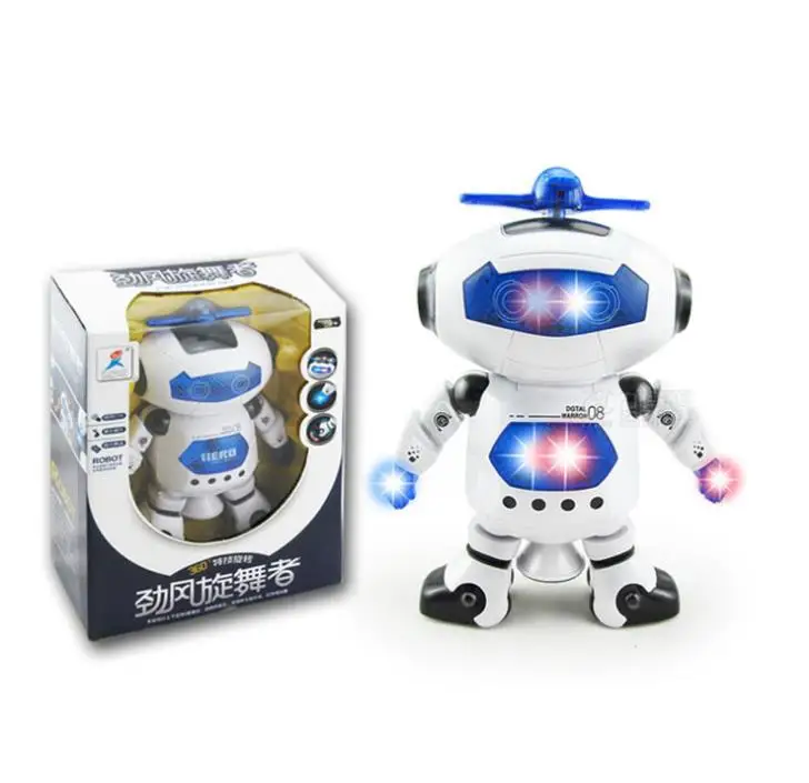 

Intelligent Mini Dance robot Electric Universal Light Music Walking Toys For Kids Astronaut Christmas Birthday Gift