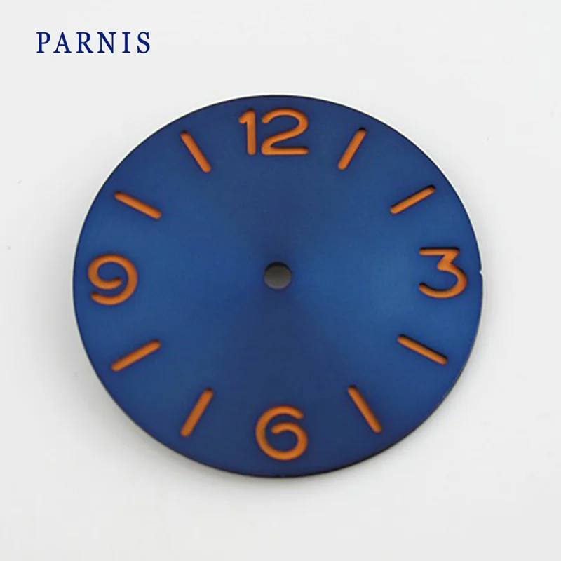 Аксессуары для часов 38,9 мм Циферблат для Parnis Мужские механические часы подходят 6497,6498 дешево оптом - Цвет: blue