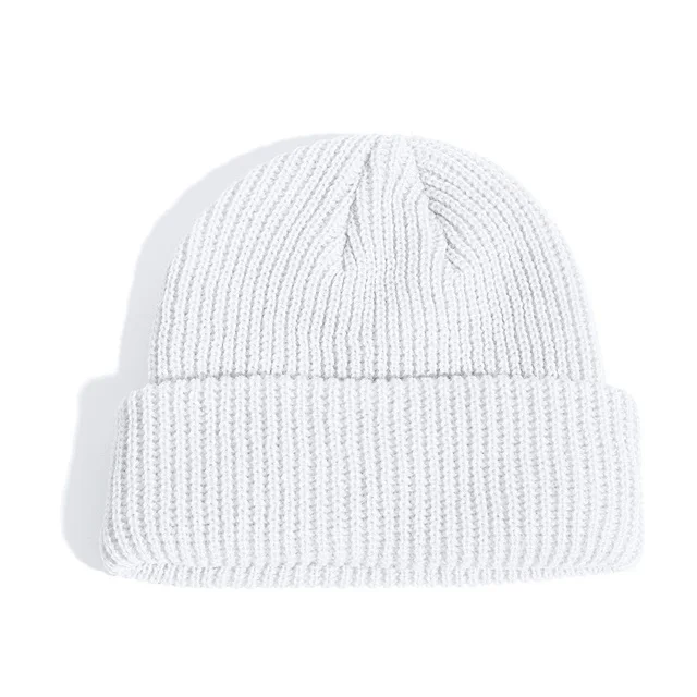 Fashion Hip Hop Beanie Knitted Hat Men Skullcap Women Winter Warm Brimless Baggy Melon Cap Cuff Docker Fisherman Beanies Hats S