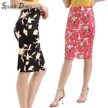 

SparkDora 16 species 3d Digital Printed Half Length Buttock Skirt High Quality Healthy Cloth Elastic Tight Sexy One Step Skirt