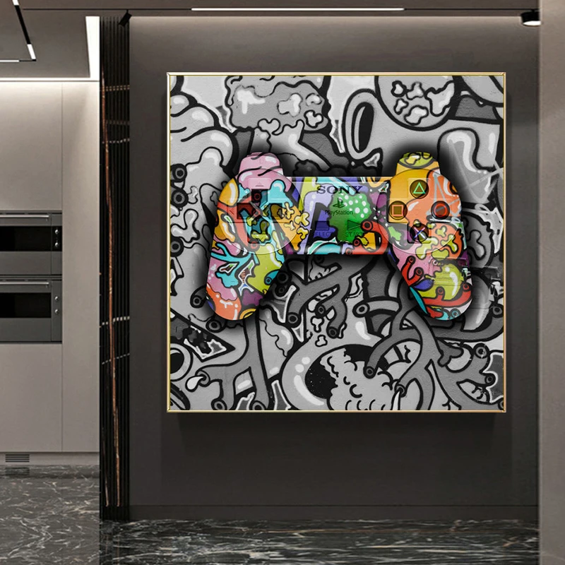 Yinaa Impression d'art sur toile Gaming Gamer Citations Affiche Jeu  Playstation Toile Peintures pour Garçons Chambre Décor À La Maison  50x80cmx3pcs sans cadre : : Cuisine et Maison