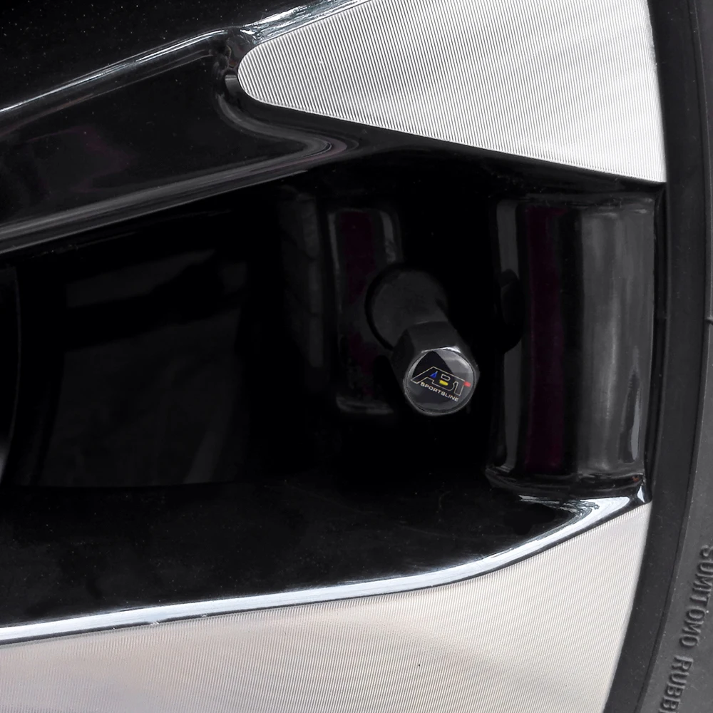 Автомобильный Стайлинг стволовых крышек для автомобильных шин, колпачки для клапанов с гаечным ключом, брелок с логотипом ABT для Volkswagen VW Passat Tiguan Golf 7 Polo