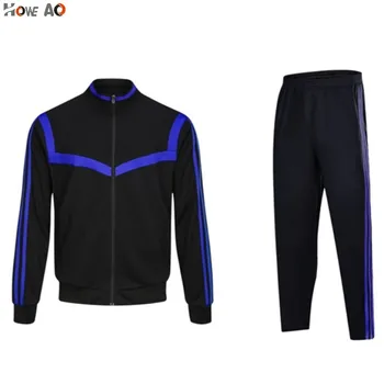 

HOWE AO Male Tracksuit Zipper Coat Pants Gym Traning Fitness Set 2pcs/Sets Men's Sportswear Running Set Sports Set