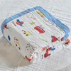 Muslin Cotton Bedding Baby Blanket 6 Layers Gauzed Cotton Kids Children Adult Sleeping Blanket For Bed 4 Large Size Optional 6