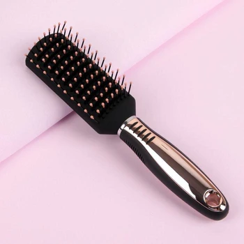 

Massage brush, ventilated, black / gold