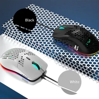 

Ajazz AJ390 New Lightweight Wired Mouse Hollow-out Gaming Mouce Mice 6 DPI Adjustable 7Key