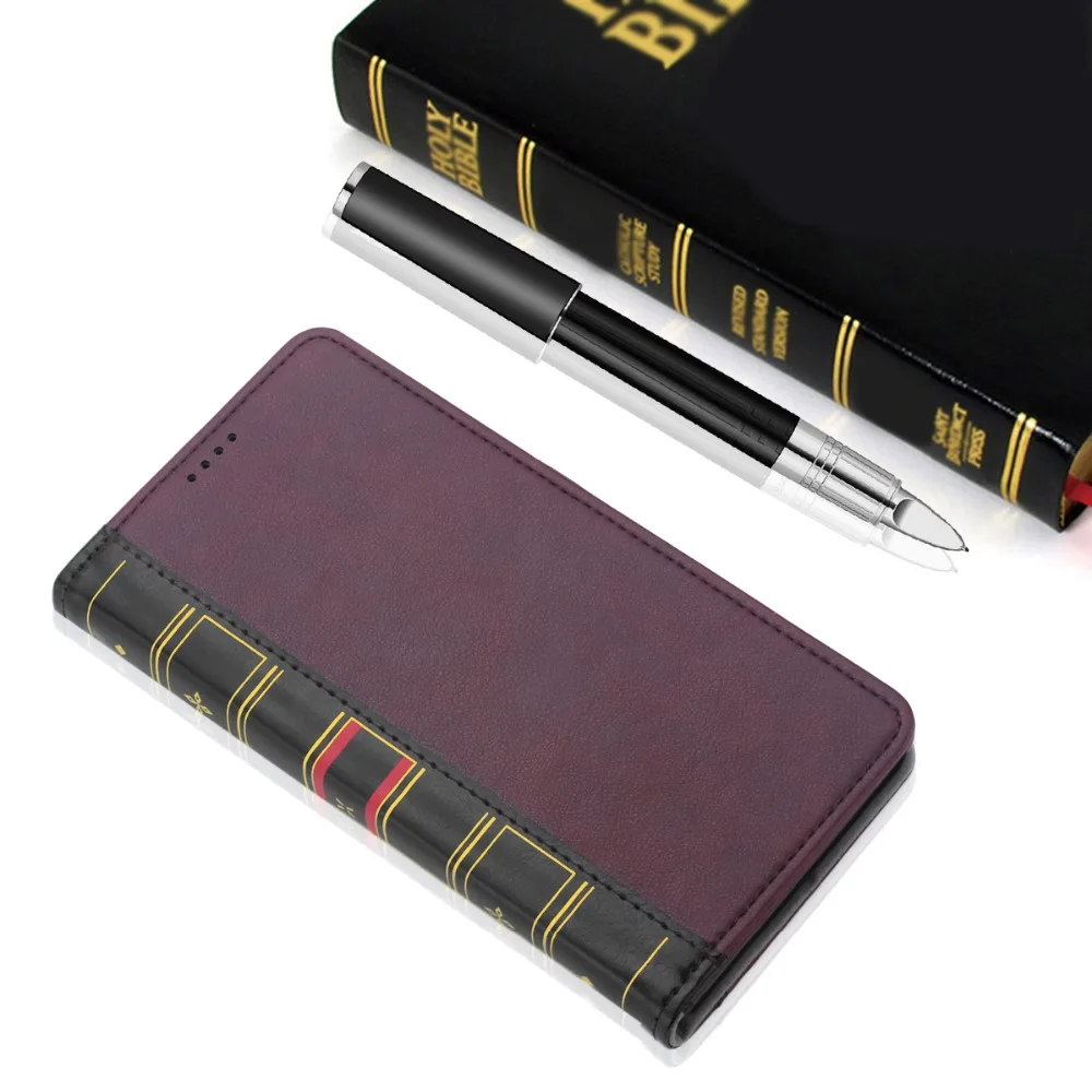 Для 7A huawei Y9 Y5 Y6 Y7 рro рrime Honor 7C 7A Pro Чехол бампер из искусственной кожи BibleBook бумажник чехол 7C Honor 10 8X 9i крышка