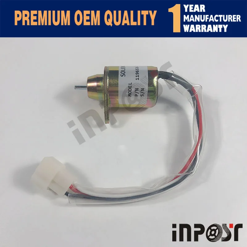 Остановочный соленоид клапан 12V для двигателя Yanmar 1503ES-12S5SUC5S 119653-77950