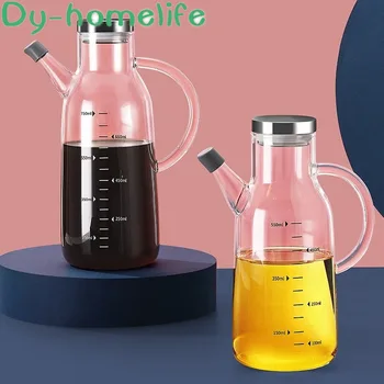 

High Borosilicate Glass Leak-proof Oil Pot Oil Control Pot Vinegar Pot Japanese Cuisine Soy Sauce Bottle Home Kitchen Supplies