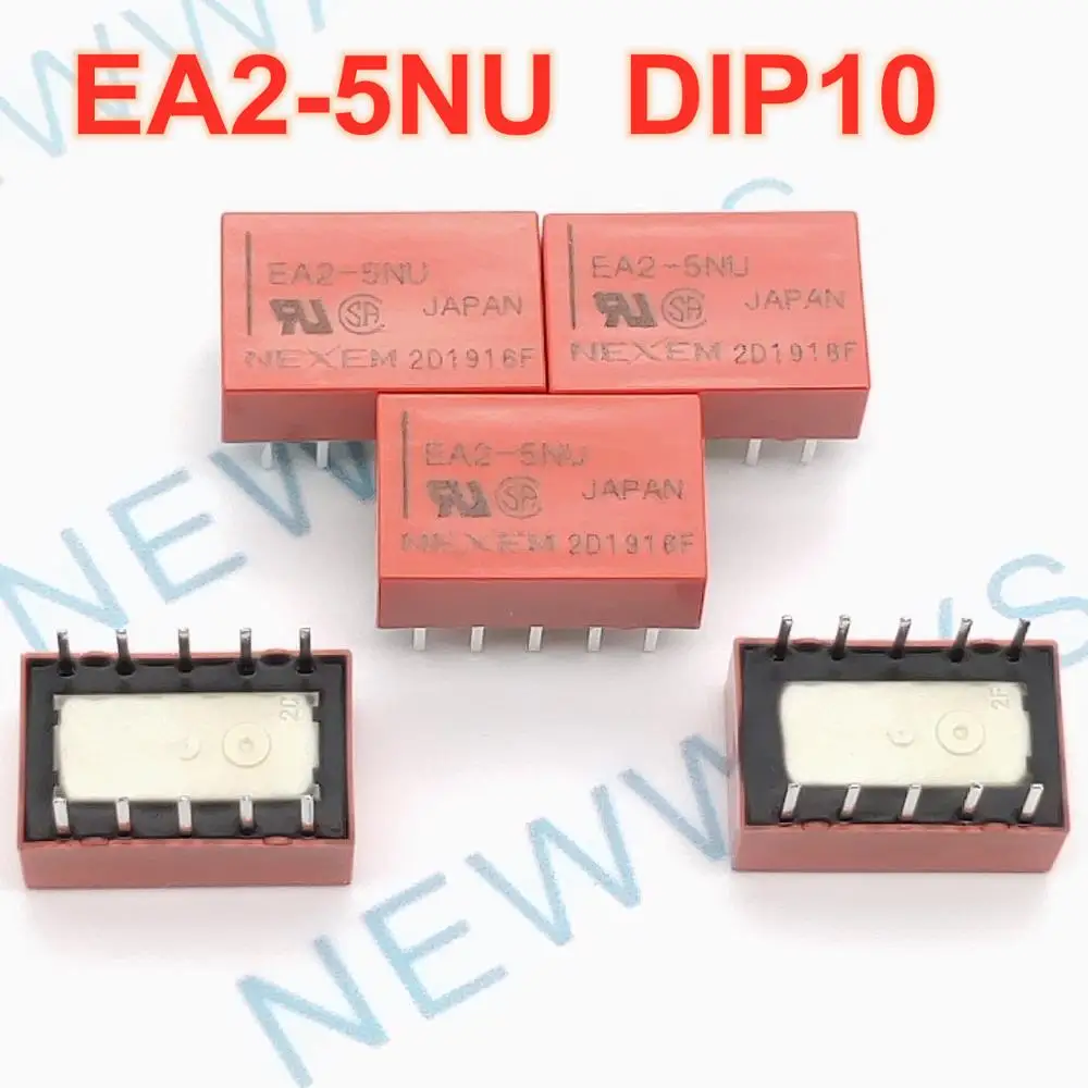 50 Pc Nuevo Original Relé de Señal NEC 5 V EA2-5 EA2-5NU DIP-10 #S1509 YT 