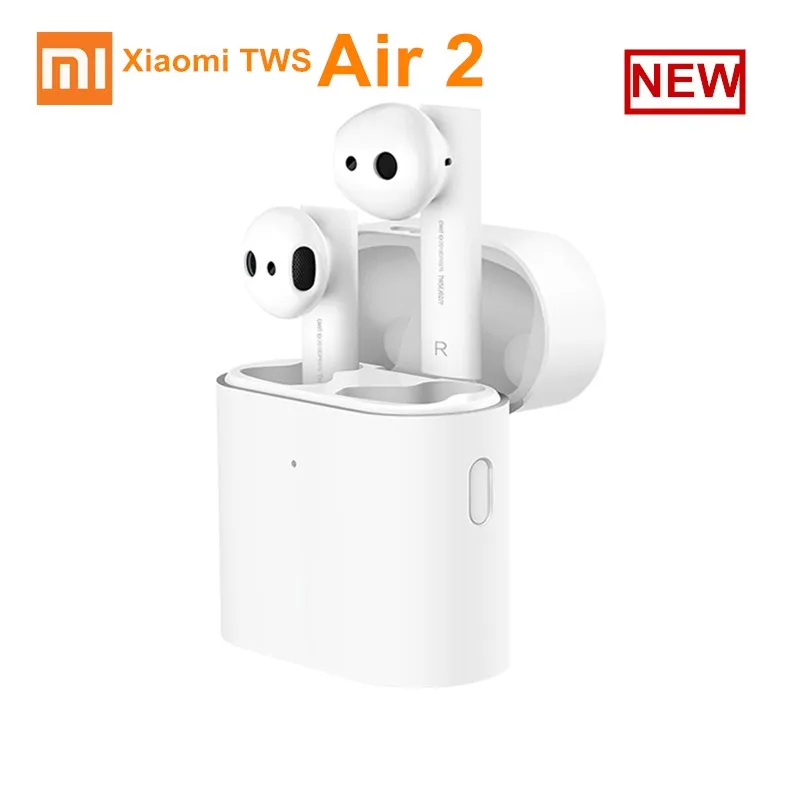 Наушники Xiaomi TWSEJ02JY Air 2 Bluetooth 5,0, настоящая Беспроводная стерео спортивная Гарнитура, шумоподавление, автоматическая пауза, управление нажатием