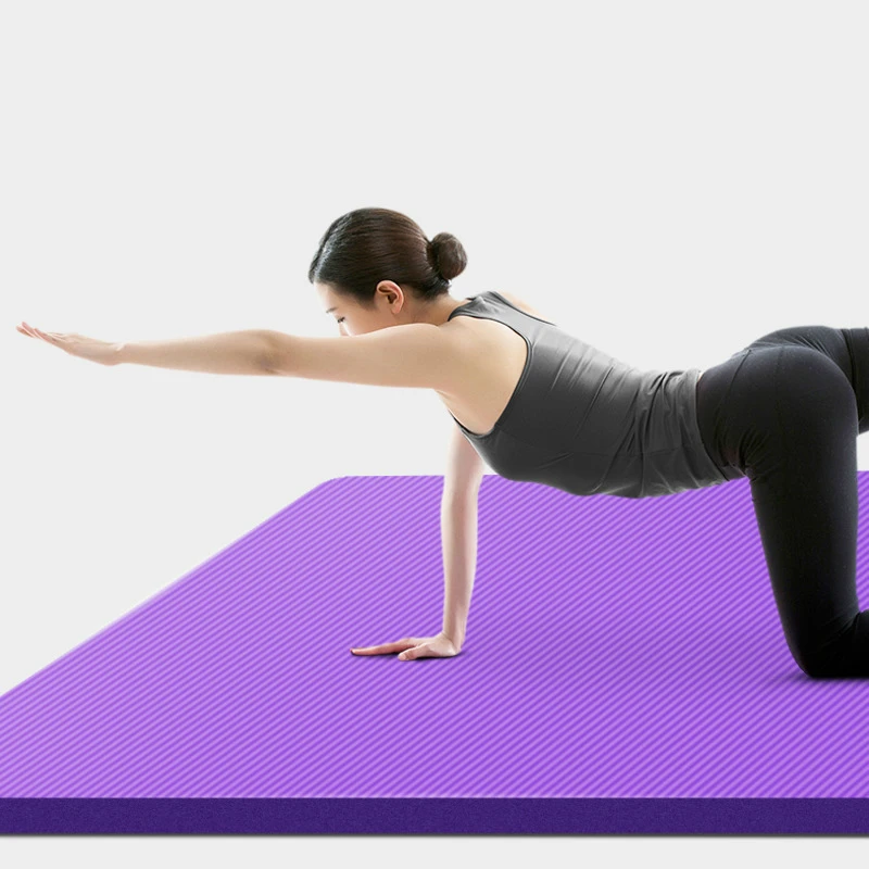 185*90cm Enlarged Yoga Mat 15mm Thickening NBR Fitness Mat For Yoga Beginners Male Gym Pad Non-slip Bodybuilding Dance