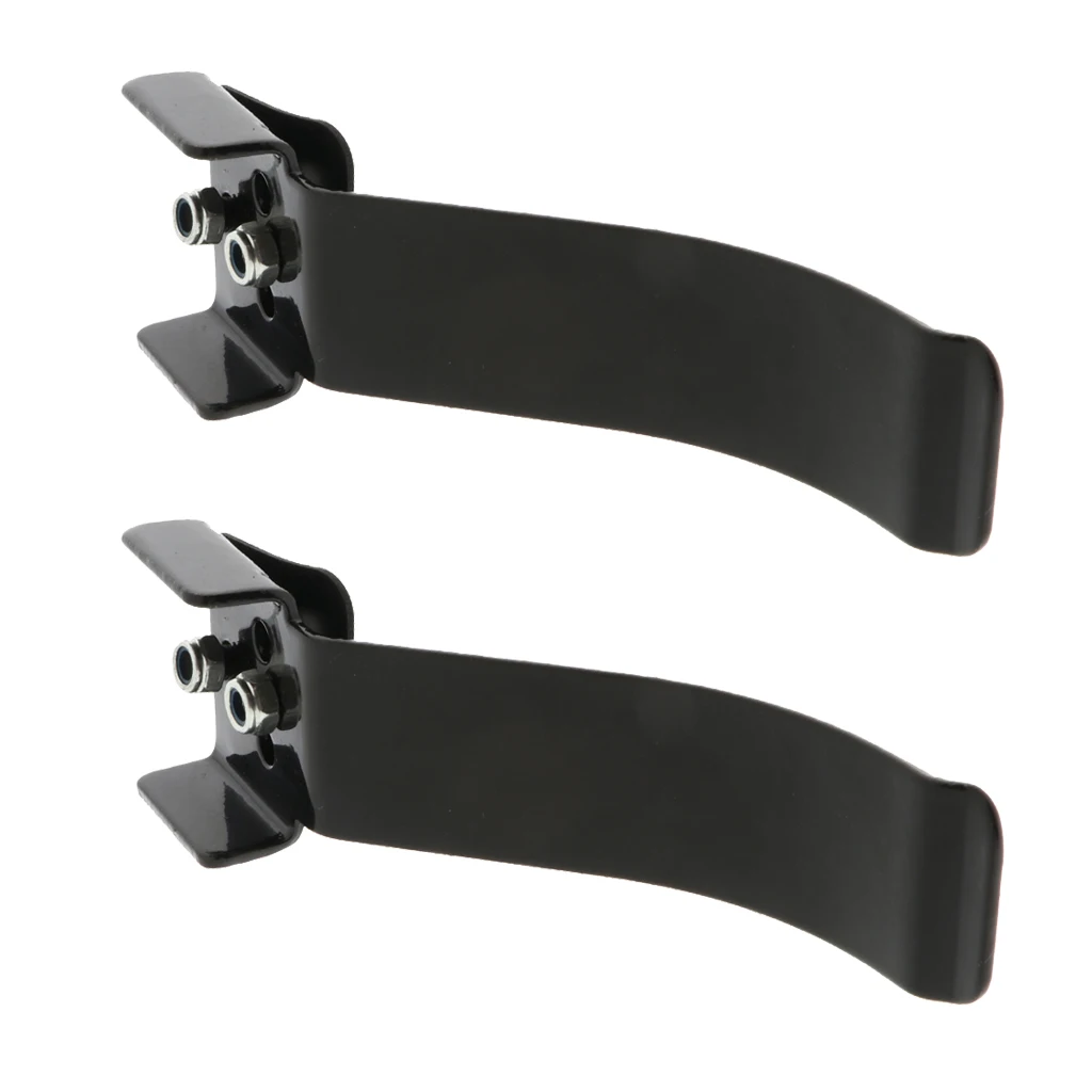 2pcs Stainless Steel Scooter Flex Brake Hardware Kit 100mm 110mm for Adults Kids Outdoor Sports Small Tools Black