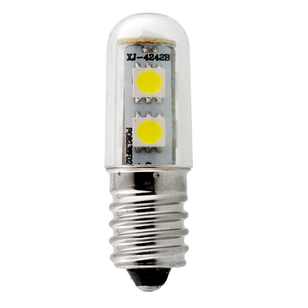 E14 220 V/1 W 7LED 5050SMD яркий белый домашний холодильник кукурузный светильник долговечная лампа