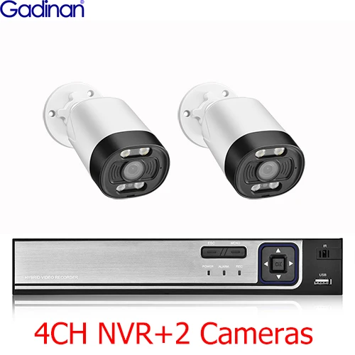 security camera system Gadinan 5MP Security System POE Video Surveillance Set 8CH NVR Kit CCTV Outdoor AI Voice Alert Bullet/Face Detection Dome Camera surveillance system Surveillance Items