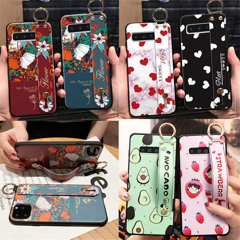 Ремешок на запястье Чехол для Samsung Галактики A10 A20 A20E A30 A40 A50 A60 A70 M20 M30 M30S S7 S8 S9 S10 плюс