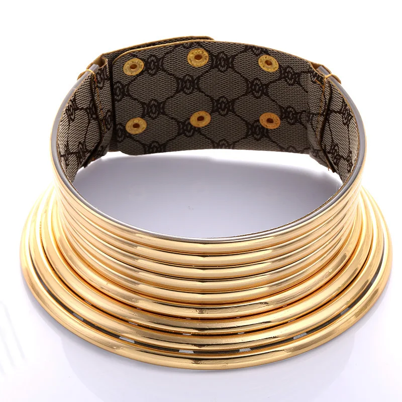 FLDZ Модное Новое Африканское этническое длинное ожерелье-чокер на шею для женщин ювелирные изделия аксессуары металлический воротник ожерелье s женский