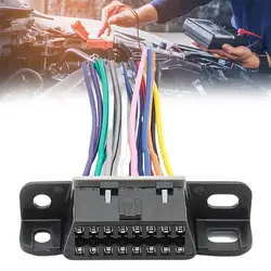 Connecteur d'extension de câble OBD2 femelle, 16 broches, câble adaptateur 