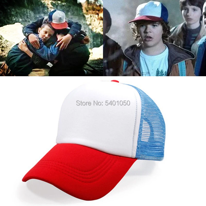Странные Вещи Дастин бейсболка шляпа 100% копия Косплей Coser Лето Snapback сетка Кепка