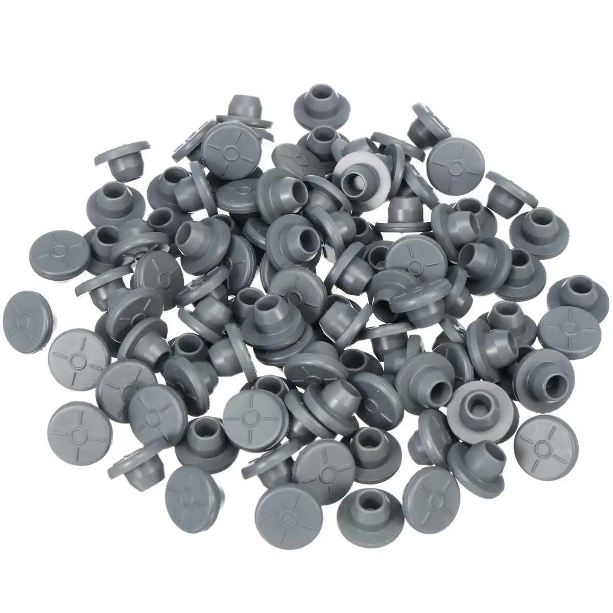 Rubber Stoppers 100Pcs Rubber Stoppers Self Sealing Injection Ports Inoculation Medical for Sealing Organizer 13mm Glass Bottles Vials Opening
