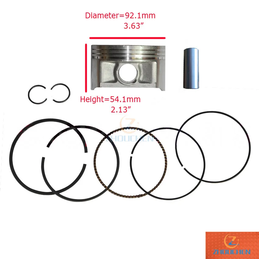 

Original Xingyang KAZUMA 500cc Piston Kit,92mm diameter for Jaguar 500cc ATV