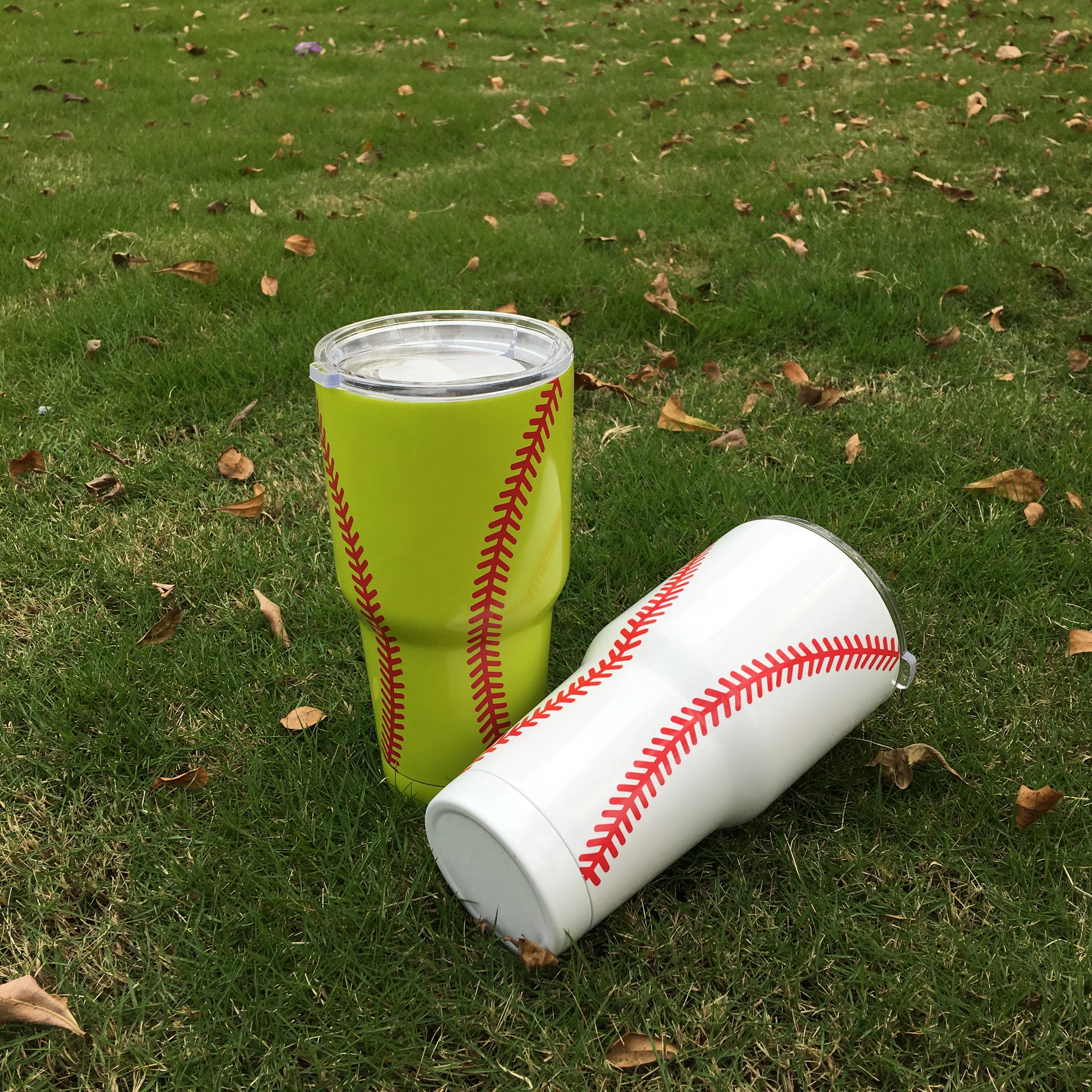 Wholesale 30oz Baseball Tumbler Stainless Steel Double Wall Vacuum Cup Cute Gift For Water Holder Warmer Cup DOM109461