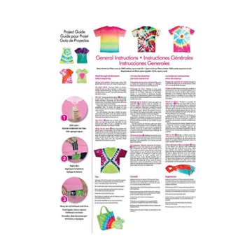 

Tulip One Step 12 Color Tie Dye Kit Party Craft Easy Bright Bold Fabric Paint