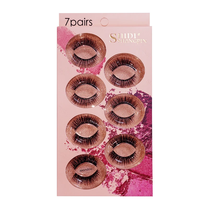 YSDO 7 пар 3D норковые ресницы драматические MakeupLashes пушистые норковые накладные ресницы wispy Box упаковка Поддельные ресницы