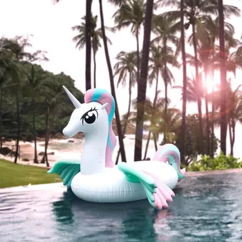 

Adult Water Inflatable Unicorn Pegasus Swimming Ring Inflatable Floating Bed Water Mount Floating Row Inflatable Floating Row