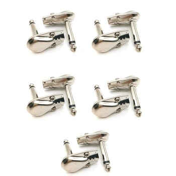 

1/4 Inch Right Angle Plugs TS Mono Flat Low Style for Speaker Cables, Patch Cables 1/4 Inch Phono 6.3mm Phone Plug - 10 Pack