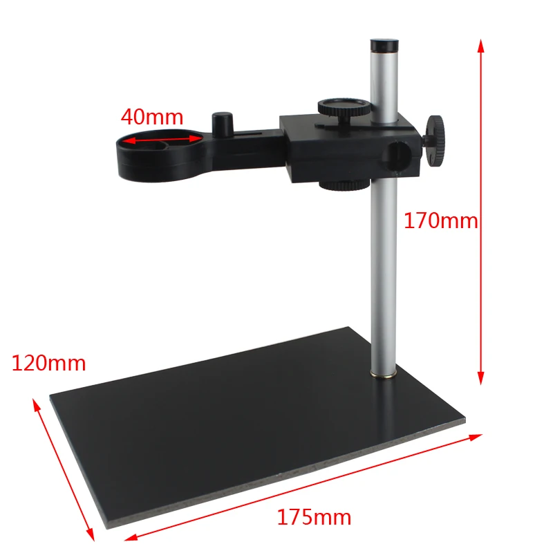 Mini Aluminum Alloy Stand USB Microscope Stand Holder Bracket Mini Foothold Table Frame for Microscope Repair Soldering
