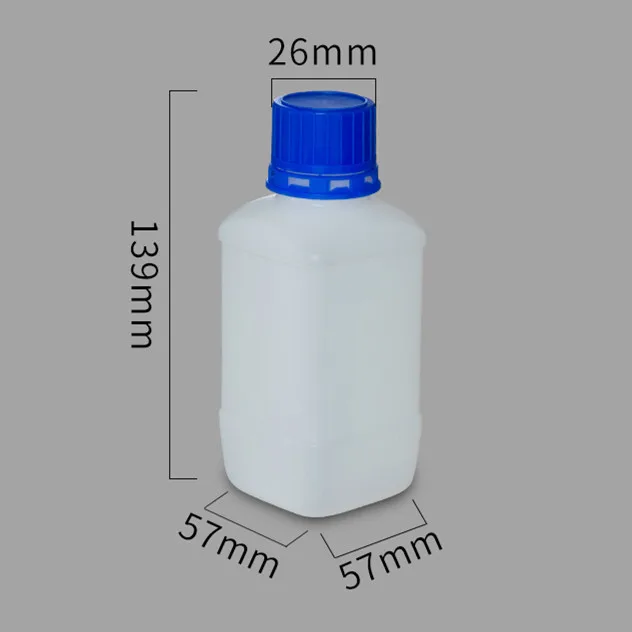 250 мл, 500 мл, 1000 мл HDPE пластиковая бутылка для хранения с широким горлышком с защитной крышкой для вскрытия пищевой материал - Цвет: 250ML translucent