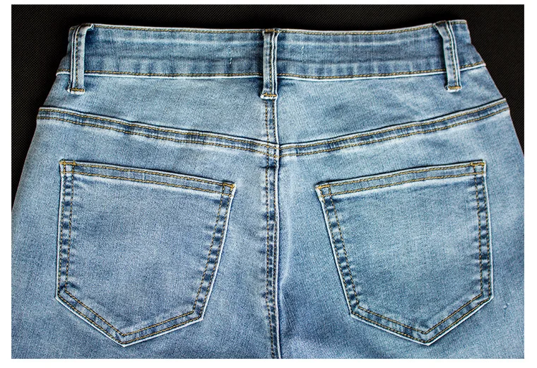Женские джинсы-клеш с вышивкой, эластичные тянущиеся женские джинсы для девочек, большие размеры#94
