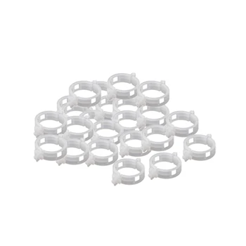 

400Pcs Reusable 2m Plastic Plant Support Clips Clamps For Plants Hanging Vine Garden Greenhouse Vegetables Tomatoes Clips