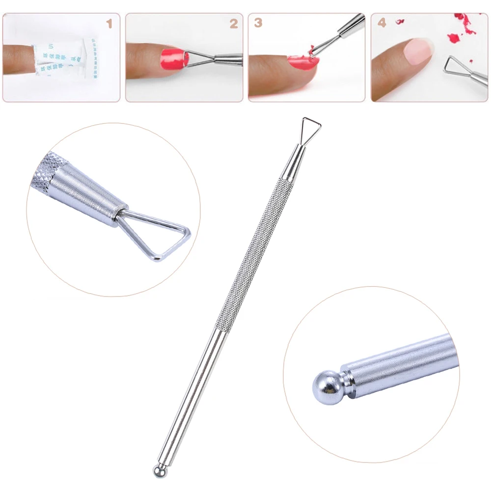 1Pcs Stainless Steel Nail Polish Glue Remover Phototherapy Easy and Comfortable Knife Files Manicure Tool | Красота и здоровье